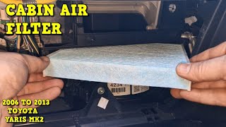 Cabin Air Filter Replacement - Toyota Yaris Mk2 @screwsnutsandbolts