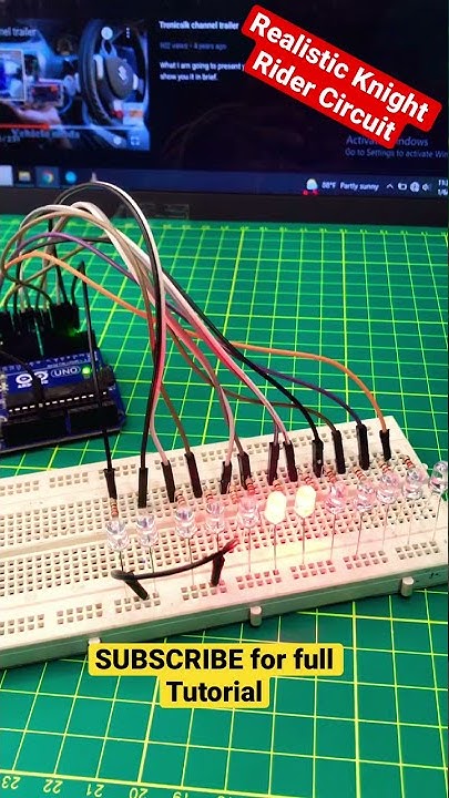 Realistic Knight Rider Circuit | Knight Rider Scanner Light | Arduino ...