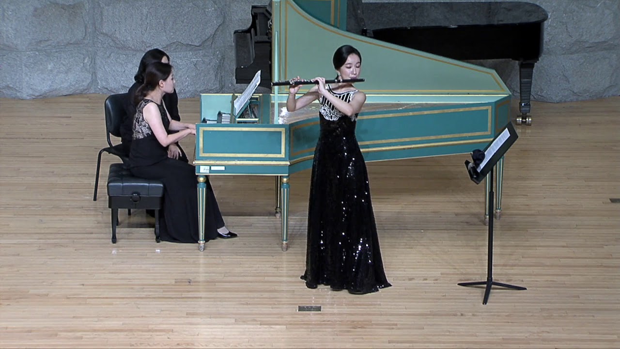 Michel Blavet  Six sonata for flute and basso continuo Op. 24 No. 4 - Minjin Cho 조민진