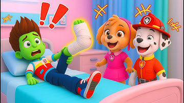 What Happened... Ryder Is So Sick! SKYE Please Help! | Paw Patrol 3D Animation | Rainbow 3