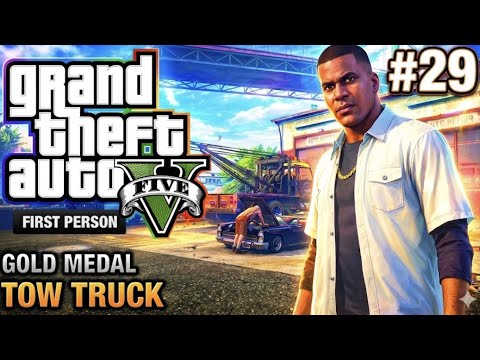 GTA 5 Mission 29 Franklin Parking Tow Truck Complete Walkthrough PS5 4K 
