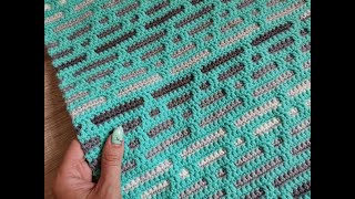 Inset mosaic crochet (2 rows in one color, no tails) basics, tips & tricks
