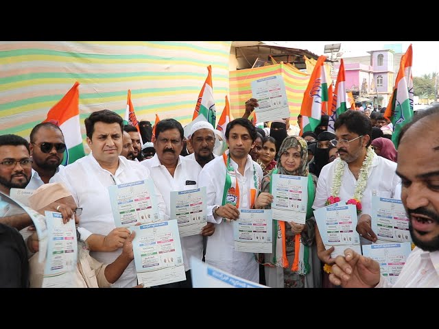 GLB NORTH MLA KANEEZ FATIMA ORGANIZED "PAIDAL YATRA" INSUPPORT OF CONGRESS MP CANDIDATE RADHAKRISHNA