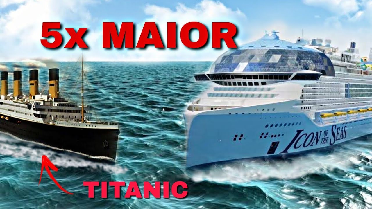 NAVIO 5 VEZES MAIOR que o TITANIC - conheça o ICON OF THE SEAS - YouTube
