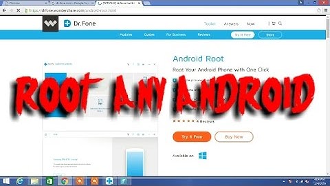 One Click to Root your Android without Any Data Loss | By Dr.Fone