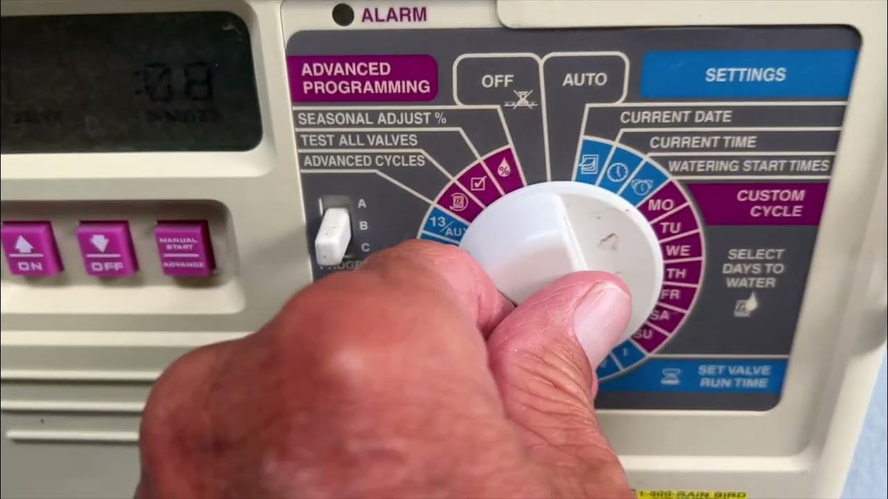 How to use and reset your Rain Bird control center YouTube