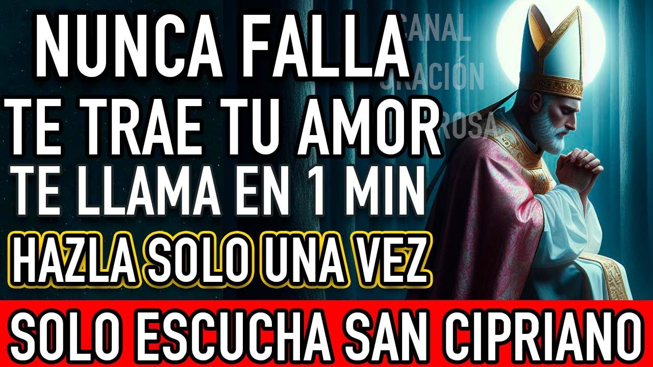 ORACIÓN FUERTE TRAER EL AMOR DE REGRESO EN SOLO 3 MINUTOS. ORACIÓN DEL DESESPERO Y DOMINIO FUERTE.