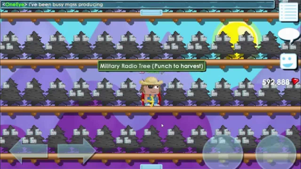 Growtopia Harvesting 1224 Military Radio Trees + Kerjigger! YouTube