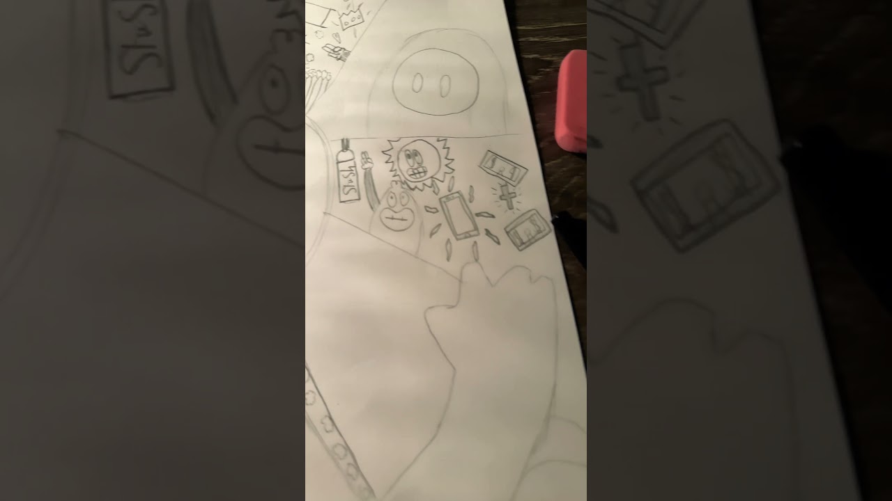 Fall guys doodle drawing will color!