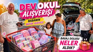 BABAMDAN DEV OKUL KIRTASİYE MARKET ALIŞVERİŞİ🥳1.SINIF HAZIRLIĞI😍BAGAJ DOLUSU🔥BİM MARKET@TUĞBACANER 