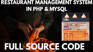 Complete Restaurant Management System In Php Mysql With Source Code Restaurant Booking System