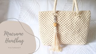 DIY Macrame Bag | Easy Macrame Handbag Tutorial | PicturaArt |