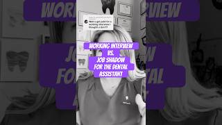 What is a working interview for a dental assistant? #dentalassistant #dentist