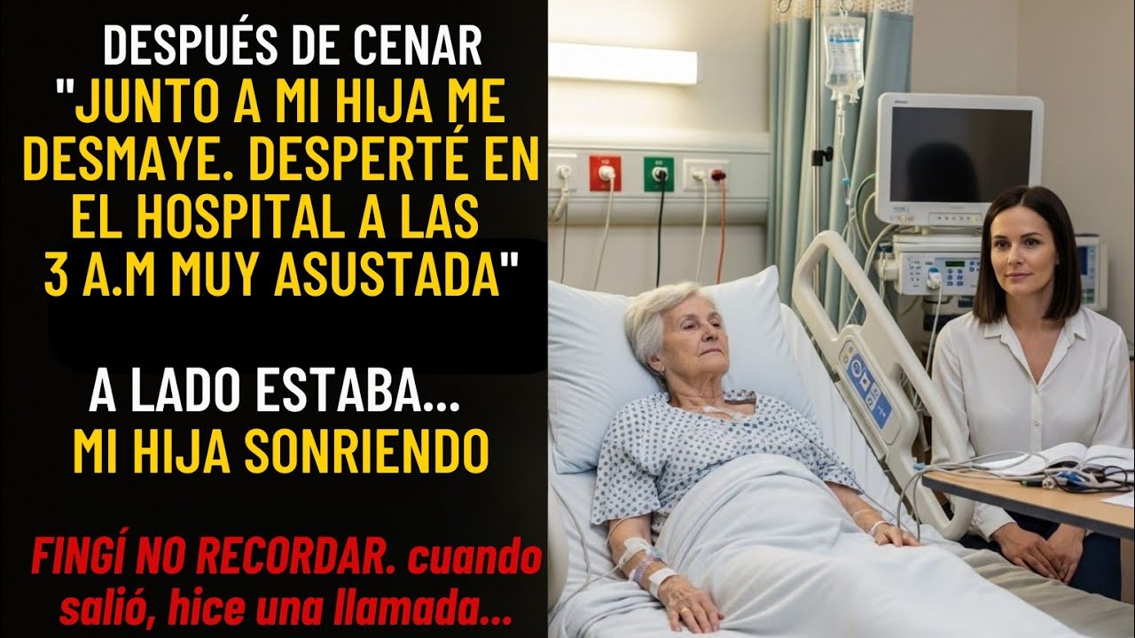 Desperté en el Hospital Después De Cenar con Mi Hija, Pero 24 Horas Después Descubrí todo su plan...