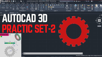 #2  AutoCad 3D Practice | Learn 3D Modeling | AutoCad Drawing #autocad #3d #viral #mechenical