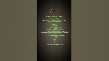 "React Lists & Keys: Render Dynamic Lists Like a Pro! 🍎⚛️"