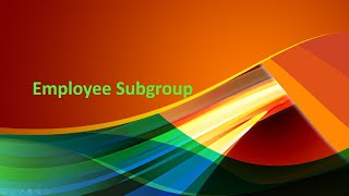 SAP HCM Tutorial for beginners| Employee Subgroup in SAP HR