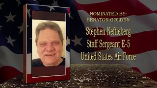 Stephen Neftleberg - Senator Golden's 2017 NYS Senate Veterans' Hall of Fame Inductee