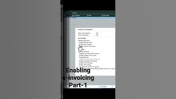 Enabling e-invoice in TallyPrime Part1, how to generate e invoice in tally prime