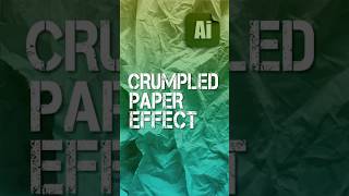 How to Add Crumpled Paper Texture to Design, Adobe Illustrator Tutorials