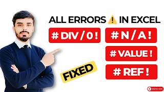 Excel Errors Explained | #DIV/0!, #N/A, #VALUE! 🔥