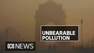 India's New Delhi hits 'unbearable' pollution levels, akin to smoking 33 cigarettes a day | ABC News