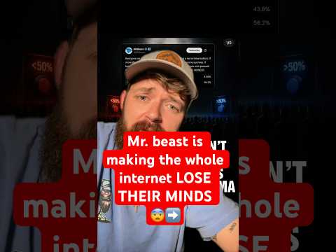 Mr. beast is making the whole internet LOSE THEIR MINDS 😨➡️