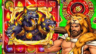 I did $100 SPINS on TOME OF HERCULES.. (SO MANY BONUSES HIT)