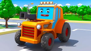 El Tractor rescata las gallinas - Cars Town - Dibujos animados para niños