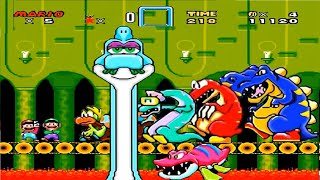 Super Mario World HD: New Version: All Dino Bosses