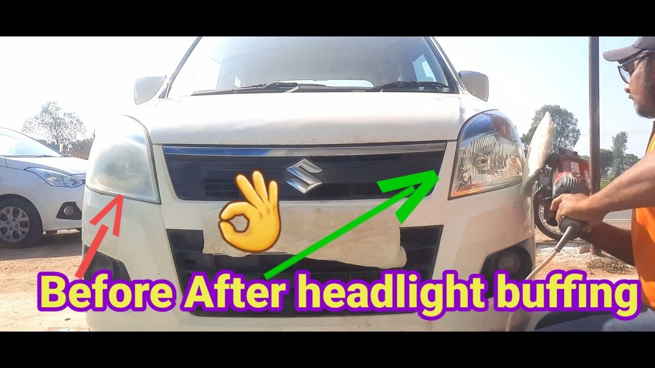Before After headlight buffing👌 YouTube