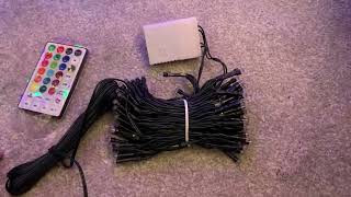 Unboxing & Testing this Set of NOMA 100 Colour Changeable Remote Controlled LED String Lights