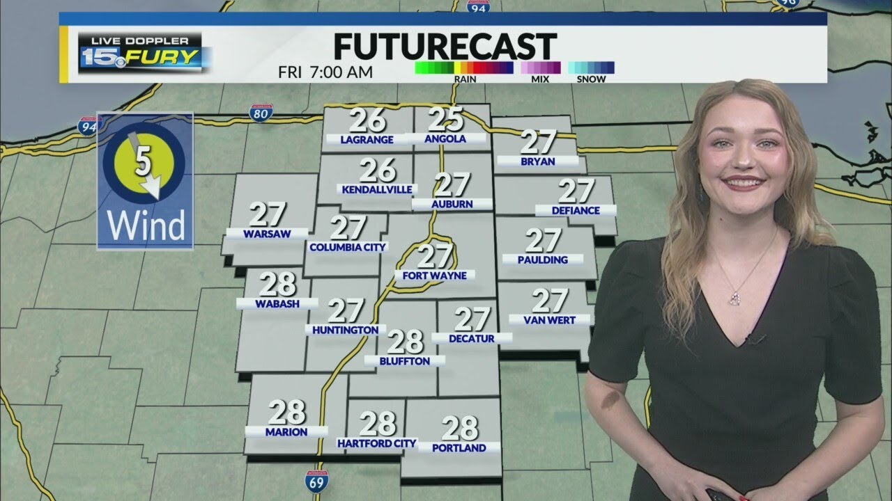 Cold with snow showers on the way - YouTube