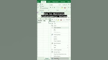 Trick 85 How to Multiply Alphanumeric Values in Excel. #shorts