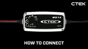 Tutorials CTEK MXS 7 0 How to connect