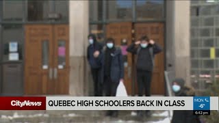 Quebec high schools back in class