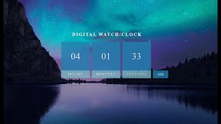 How to make Digital Clock using HTML CSS And JavaScript for Beginners