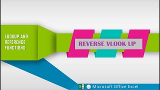 how to use reverse vlookup in ms excel by using custom function