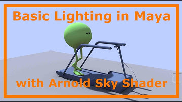 Basic Lighting in Maya with Arnold Sky Shader