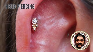 HOW TO PIERCE A HELIX W/PIERCOLOGIST MR.PLATINUM