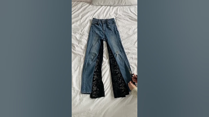 Turning skinny jeans into wide legs ✧