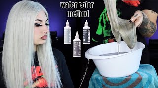 PLATINUM SILVER Using Water Color Method | FT. Vp Fashion