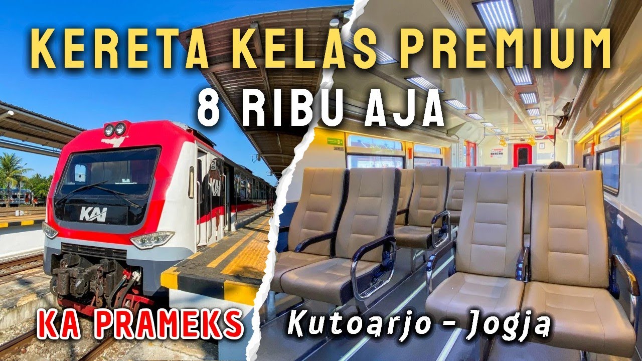CUMA 8 RIBU AJA BISA NAIK KERETA KELAS PREMIUM | Trip KA Prameks Kutoarjo - Jogja 2025