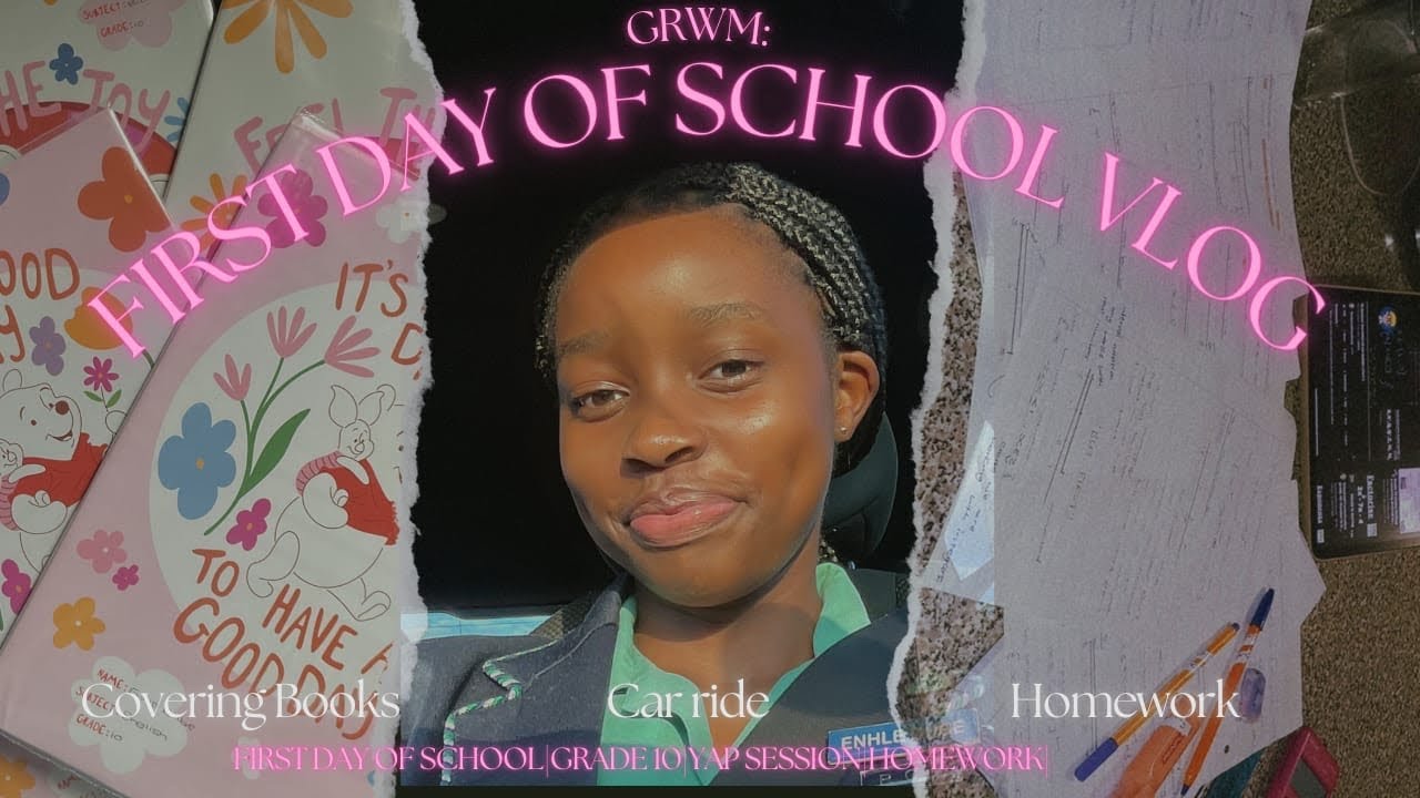 GRWM:FIRST DAY OF SCHOOL📚+AFTERSCHOOL VLOG📚❤️[Covering books|Afterschool]SOUTH AFRICAN YOUTUBER❤️