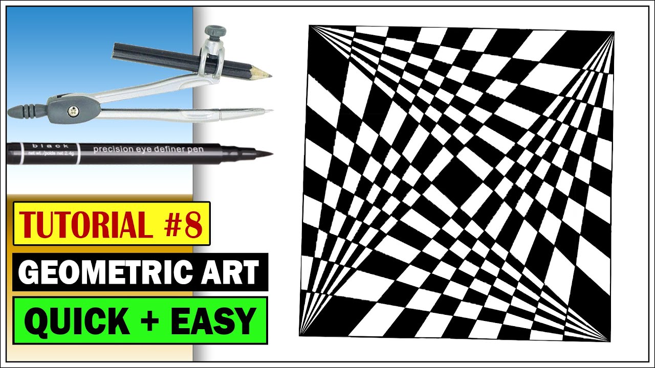 How to Draw Geometric Mandala Art | Step by Step | Tutorial #08 - YouTube