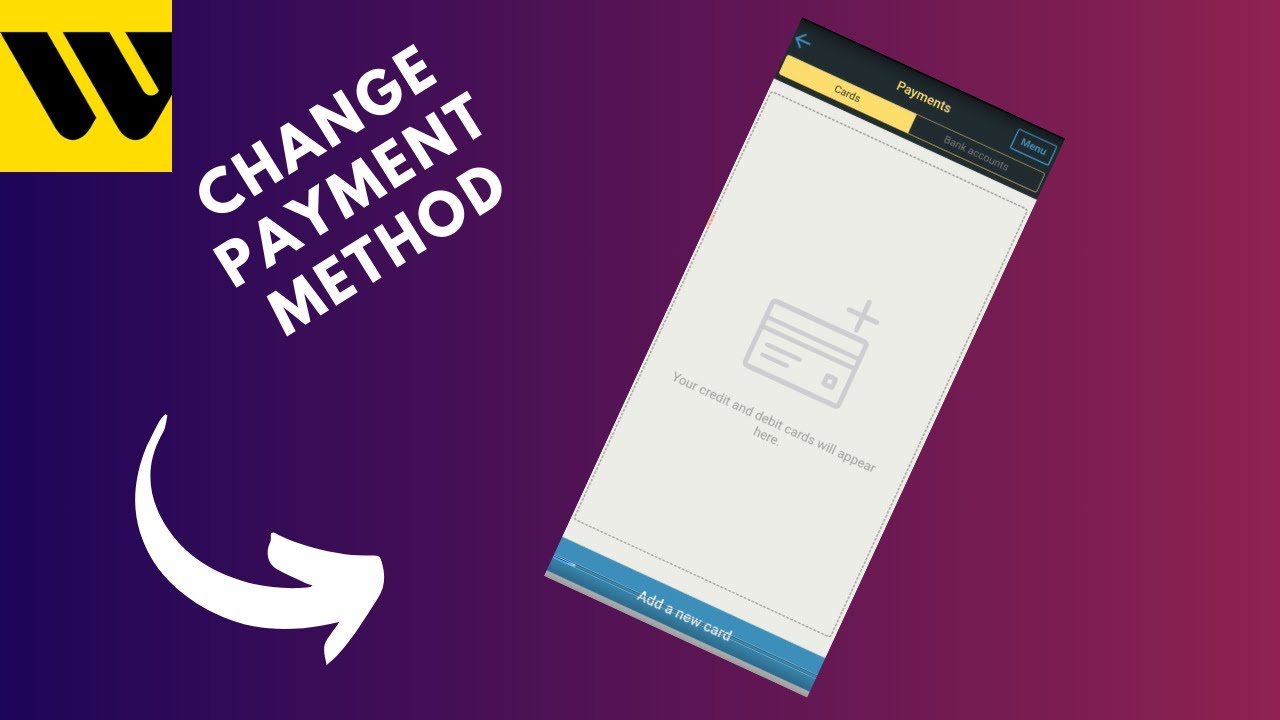 how to change payment method on western union