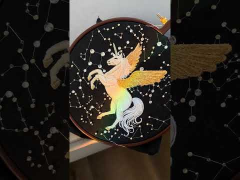 Contemporaryembroidery Artprocess Needlecraft Animalart Alicorn діаничвишиває единорог 