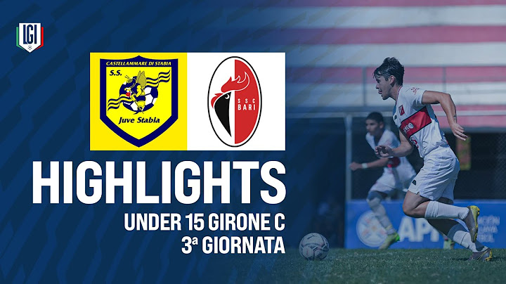 Highlights Juve Stabia-Bari U15 A-B, 3ª giornata stagione 2024-25