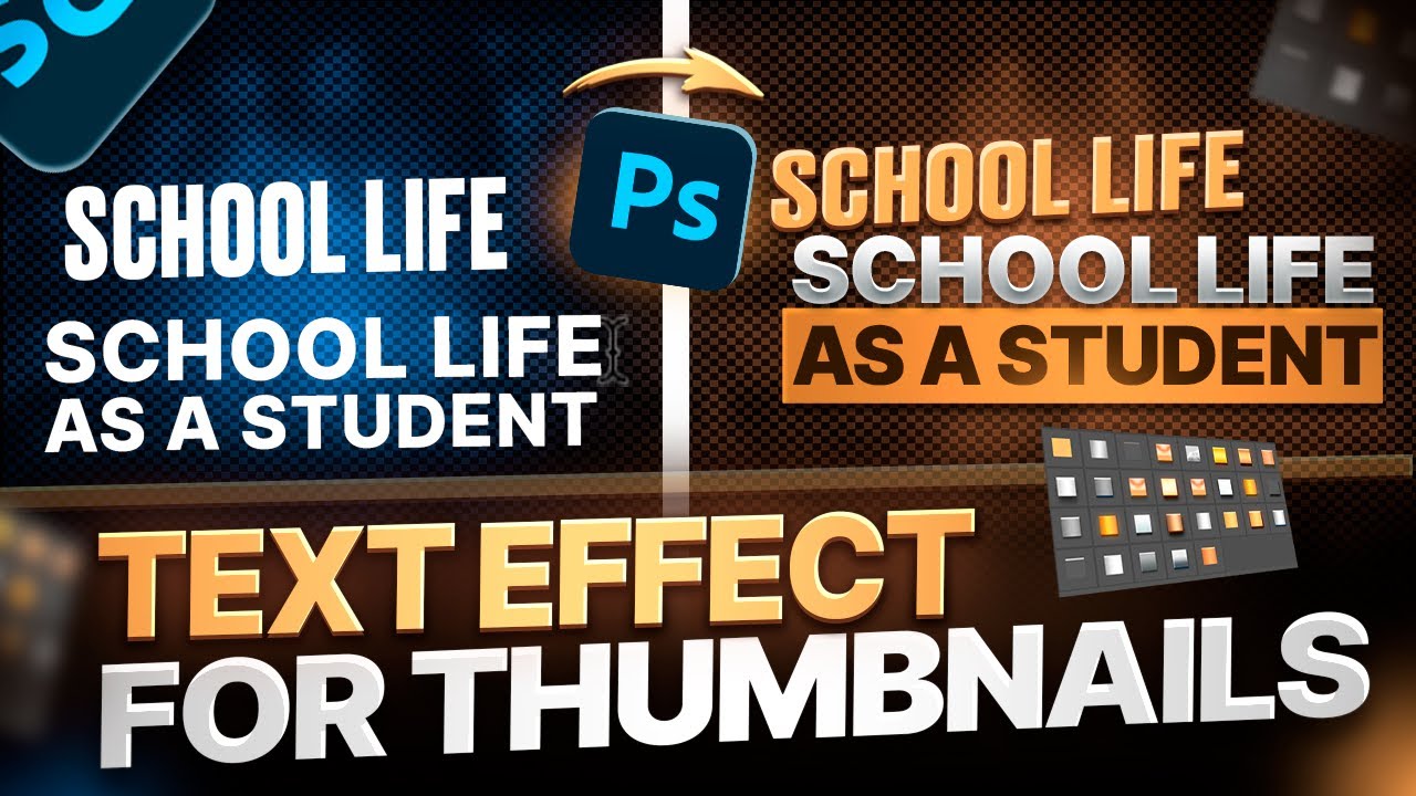 How to Make Viral Thumbnail Text Effects in Photoshop