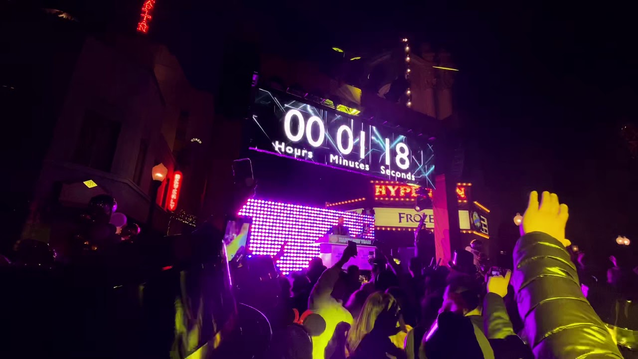 New Years 2020 Countdown Disney California Adventure Park Hollywood Land